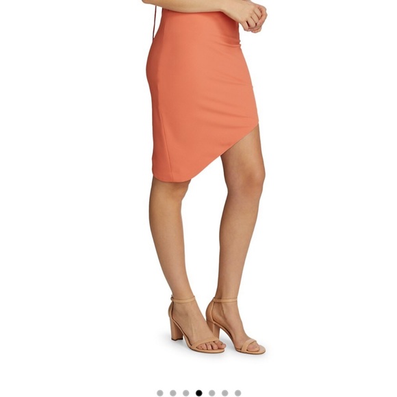 NWT IRO brand Drawstring apricot bodycon dress. flattering! Comfy! Size M - Picture 3 of 9